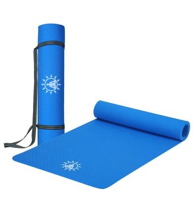 Yogwise 6mm Blue Yoga Mat for Men & Women Yogwise 6mm Blue Yoga Mat for Men & Women
