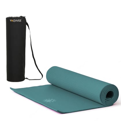 Yogwise 6mm Green Yoga Mat with Carry Bag for Men & Women Yogwise 6mm Green Yoga Mat with Carry Bag for Men & Women