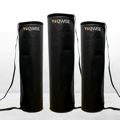 Yogwise Yoga Mat Bag Premium Carry Bag for Women and Men, Polyester Material 4mm to 8mm Fit Mat - (Pack of 3) Yogwise Yoga Mat Bag Premium Carry Bag for Women and Men, Polyester Material 4mm to 8mm Fit Mat - (Pack of 3)