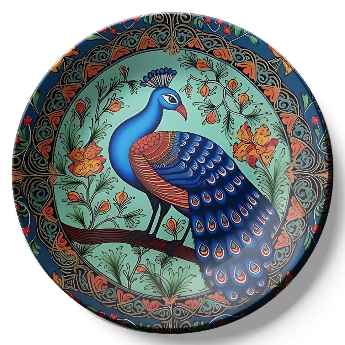 Peacock Wall Plate Vastu Home Décor