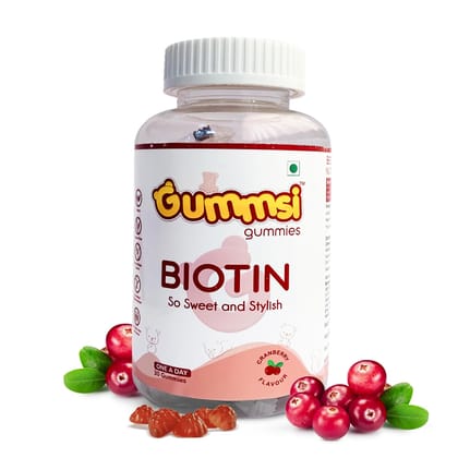 Gummsi Biotin Hair Gummies for Stronger, Shinier Hair & Nails | 30 Gummies Gummsi Biotin Hair Gummies for Stronger, Shinier Hair & Nails | 30 Gummies