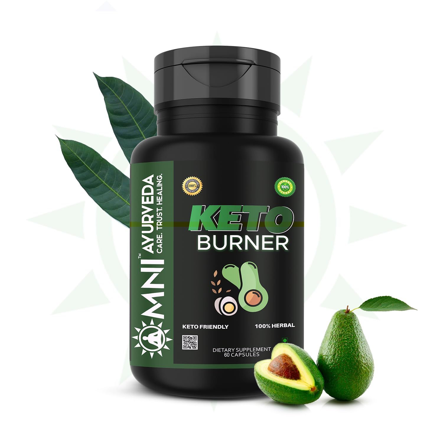 Omni Ayurveda Keto Fat Burner Capsules For Men And Women | 60 Capsules