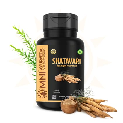 Omni Ayurveda Shatavari Capsules - 60 Capsules Omni Ayurveda Shatavari Capsules - 60 Capsules