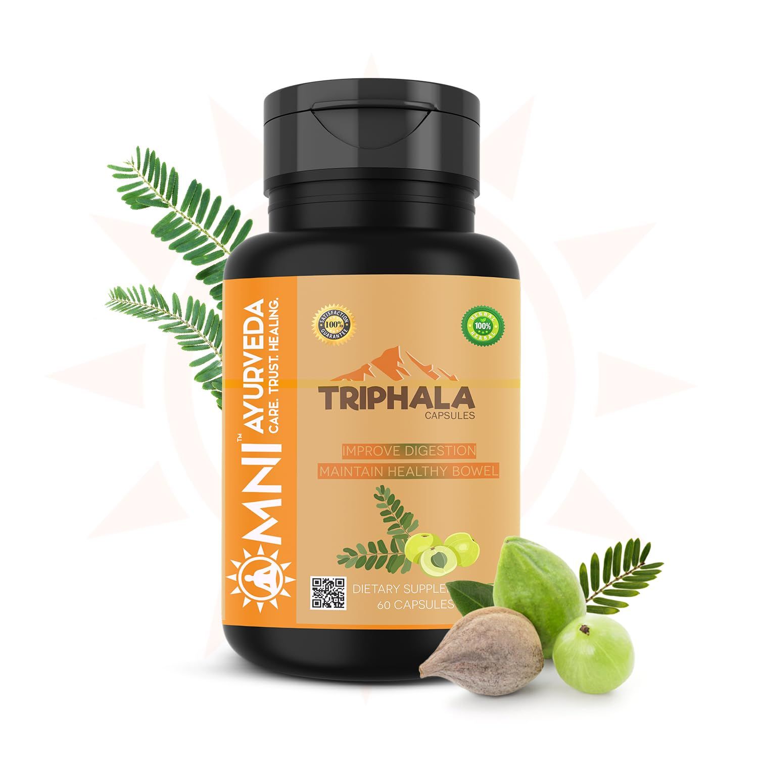 Omni Ayurveda Triphala Ayurvedic Capsules | 60 Capsules