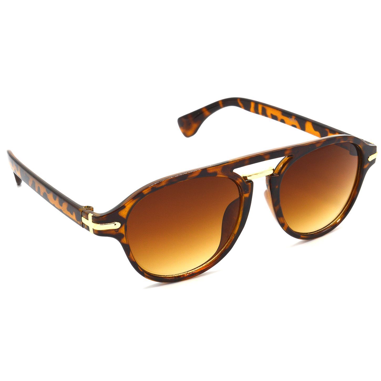 Hrinkar Brown Rectangular Sunglasses Styles Brown Frame Glasses for Men & Women - HRS417