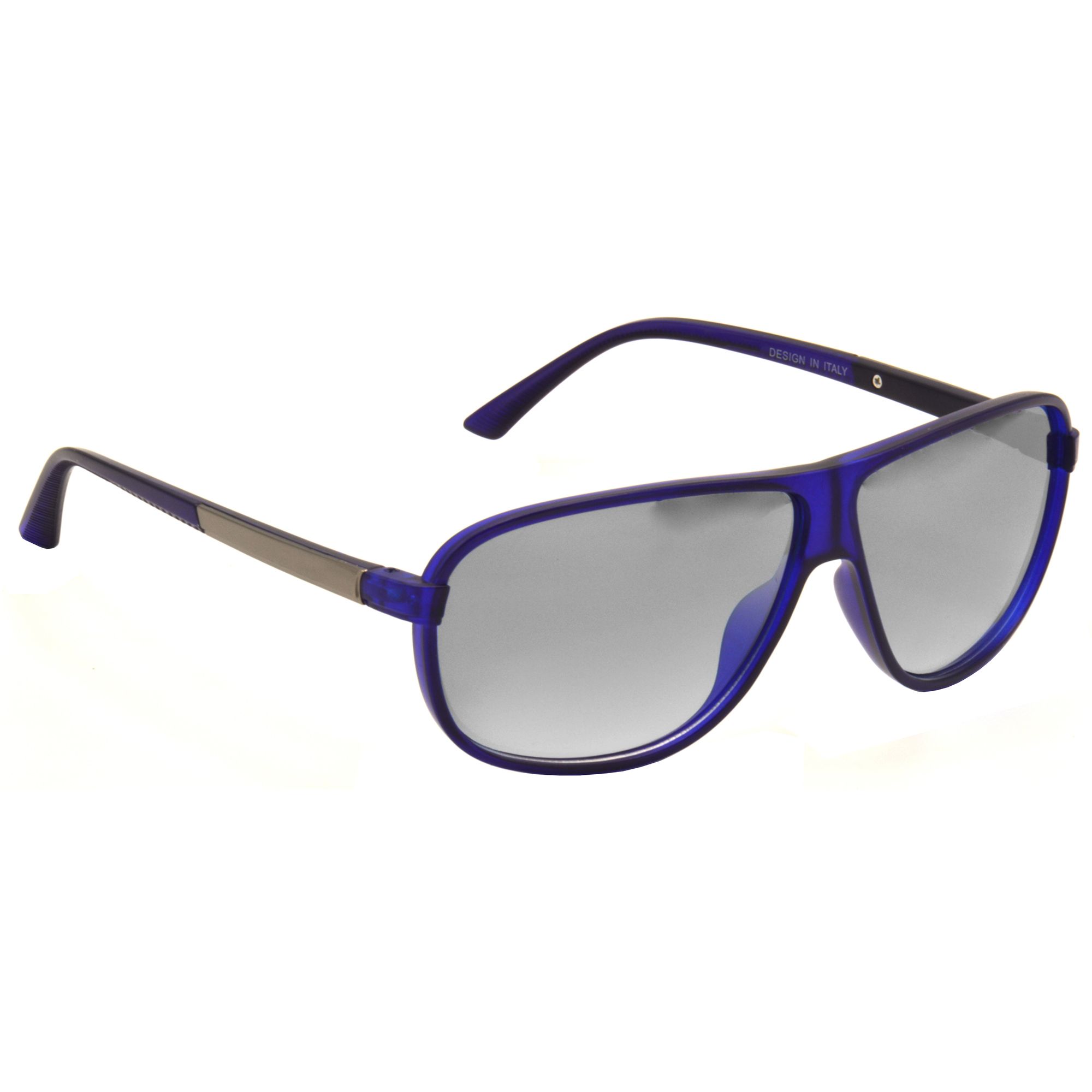 Hrinkar Grey Rectangular Sunglasses Brands Black Frame Goggles for Men & Women - HRS473-BU-SLVR-MCRY