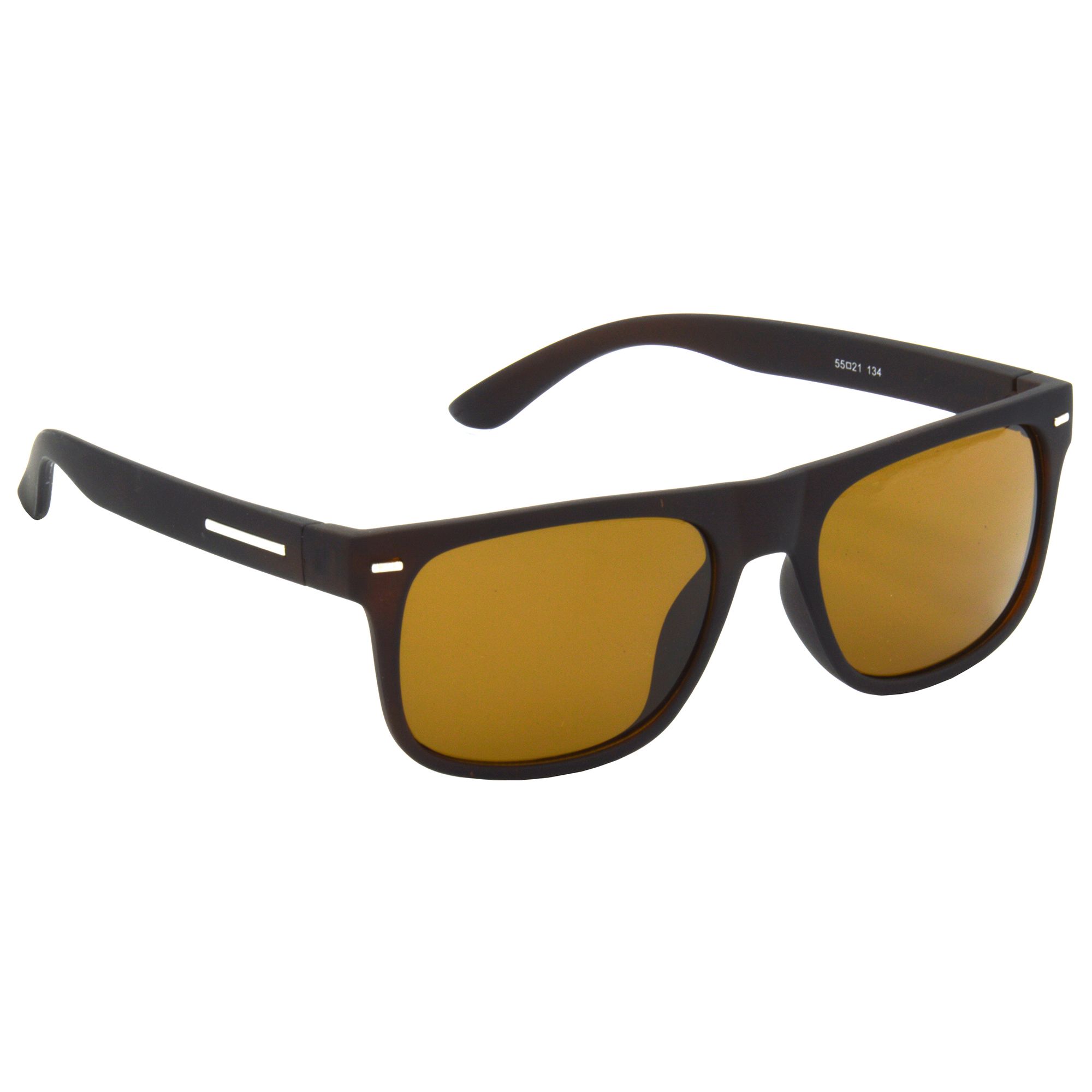 Hrinkar Brown Rectangular Sunglasses Brands Brown Frame Goggles for Men & Women - HRS489-BWN-BWN