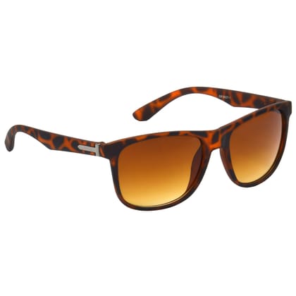 Hrinkar Brown Rectangular Stylish Goggles Brown Frame Sunglasses for Men & Women - HRS492-TBWN-TBWN