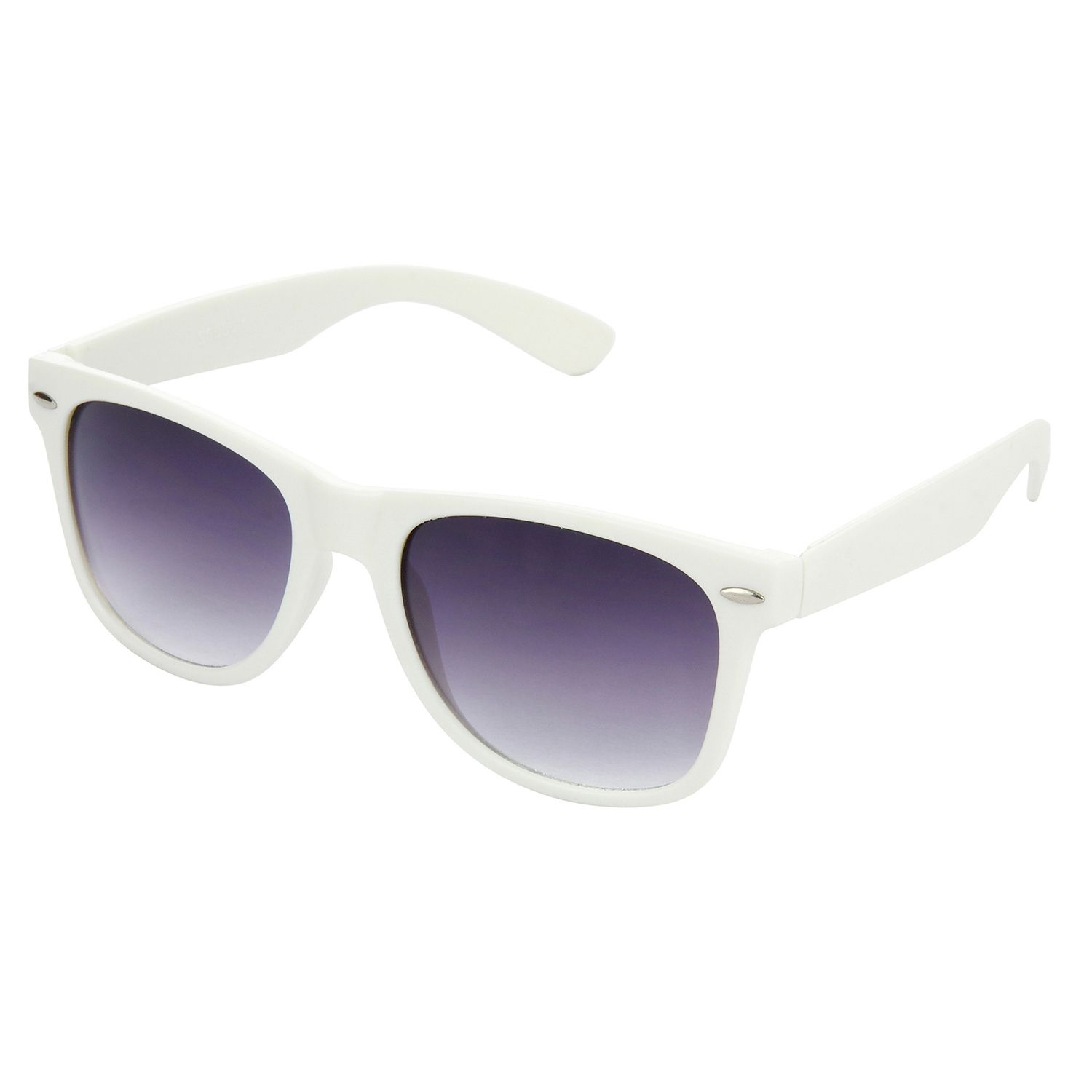 Hrinkar Grey Rectangular Sunglasses Brands White Frame Goggles for Men & Women - HRS30