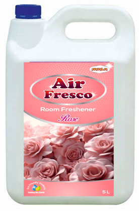 Room Freshener (Air Fresco -Rose -5L) | Automobile Air Freshener | Long Lasting Fragrance |Instant Odor Elimination | Enhances Mood | Alcohol Free | Water based | Safe to use in closed spaces