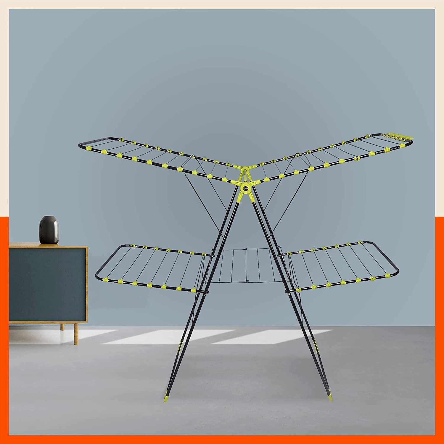 Bathla Mobidry Neo+ 2 Level Foldable Cloth Drying Stand For Home - XL