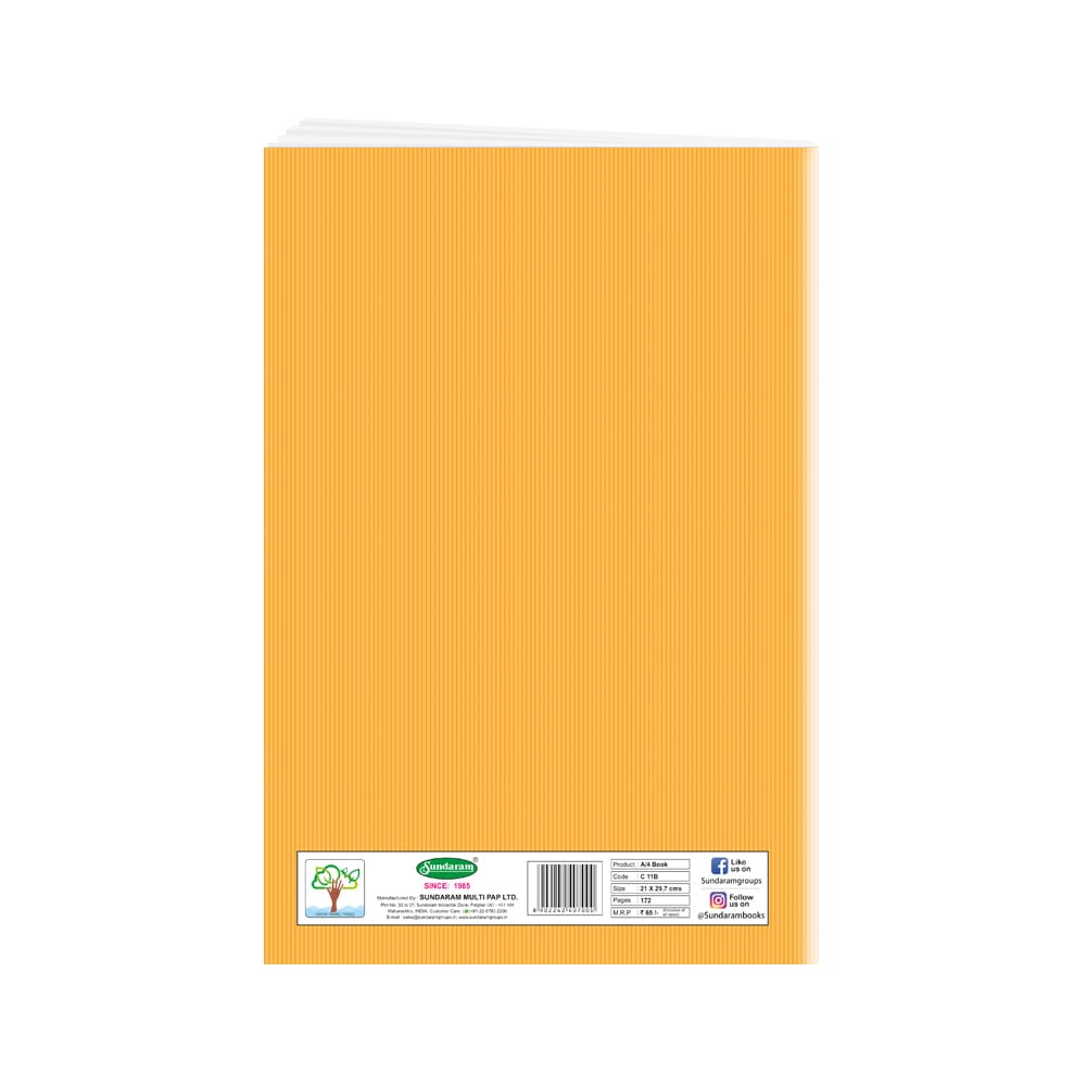 Winner Brown A/4 Book - 172 Pages PACK OF 6