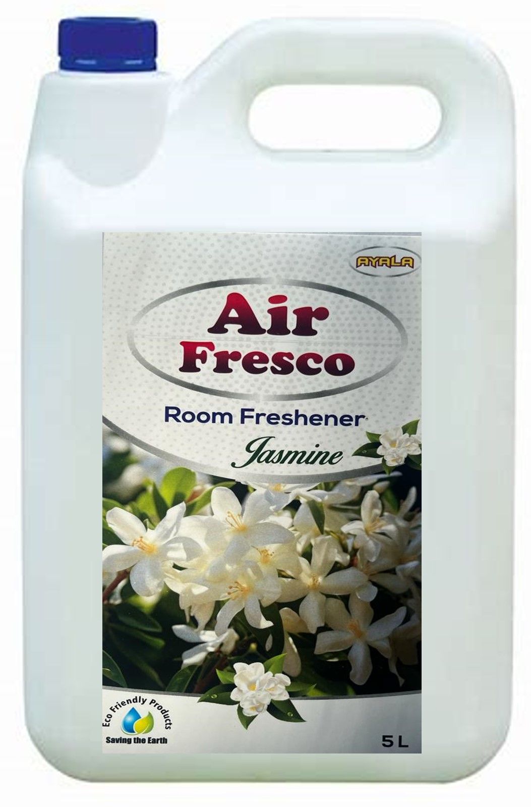 Room Freshener (Air Fresco -5L-Jasmine)  | Long Lasting Fragrance |Instant Odor Elimination | Easy to use Spray of Diffuse| Enhances Mood and Well-Being| Alcohol Free| Water based| No harsh chemicals|  | Safe to use anywhere|