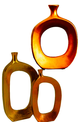 Exotica Livings Brass Flower Vase Golden Color Exotica Livings Brass Flower Vase Golden Color