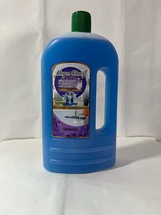 Floor Cleaner-(Mega Clenz  1 L-Lavender) | Surface & Floor Cleaner Liquid | Suitable for All types Floor & Surfaces Cleaner | Kills 99.9% Germs| Alcohol Free