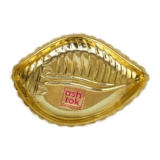 Brass Plate Shankh Shape, Serving Plate, Gift Item For Special Occasions (Dia - 5.5 Inches)