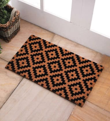 SWHF Natural Coconut Fiber Printed Doormat Mats for Front Door with Thickened Non-Slip PVC Backing for Outdoor and Indoor Use, 14 x 24 Inch Coir Layered Door Mats for Front Porch, Art Diamond SWHF Natural Coconut Fiber Printed Doormat Mats for Front Door with Thickened Non-Slip PVC Backing for Outdoor and Indoor Use, 14 x 24 Inch Coir Layered Door Mats for Front Porch, Art Diamond