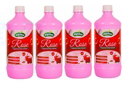 Whitebust Floor Cleaner Phenyl Rose 1ltr (Pack of 4 )