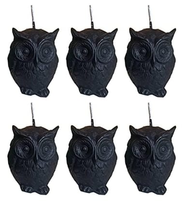 CD Craft Owl Candle (Pack of 6) || Spell candle used for ritual by spell casters|| Ideally made with scent || Burning time 7 hrs to 8hrs. CD Craft Owl Candle (Pack of 6) || Spell candle used for ritual by spell casters|| Ideally made with scent || Burning time 7 hrs to 8hrs.