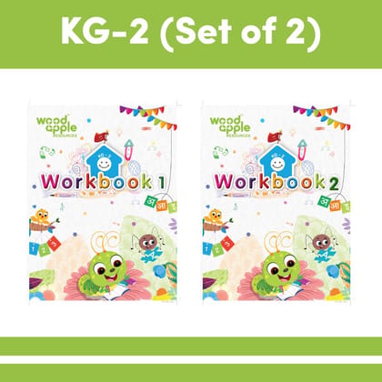 Workbook for KG2 | Skill Based Worksheets | Hindi, English, Maths, and EVS | Age 5-7 Years | Capital and small cursive letters | Reading and Writing Passage | Logical based worksheets