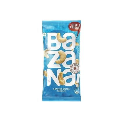 Bazana Roasted Salted Cashews | High Protein, Fiber, Healthy Fats | Perfect On-The-Go Snack | Handy Salted Snacks, Nutty Delight, 18g, Pack of 24 Bazana Roasted Salted Cashews | High Protein, Fiber, Healthy Fats | Perfect On-The-Go Snack | Handy Salted Snacks, Nutty Delight, 18g, Pack of 24