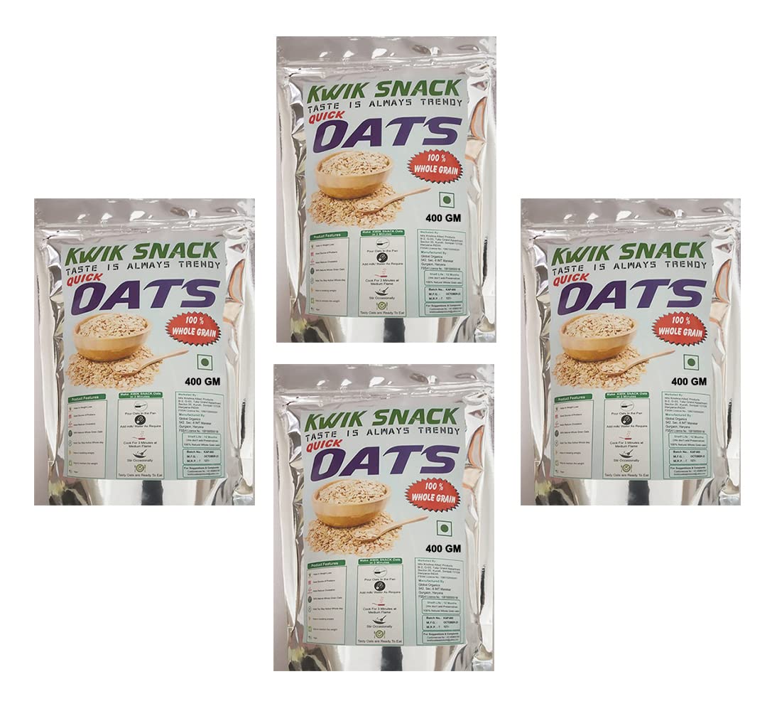 COMBO PACK OF 4 QUICK OATS (400 GM EACH) 400 X 4-1600 GM