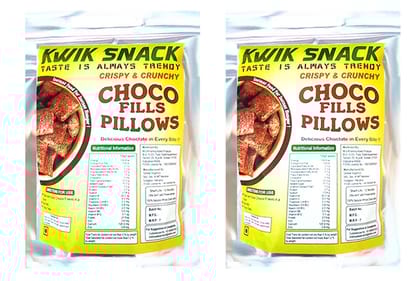 KWIK SNACK CHOCO FILL PILLOWS-2 X 100 GM - 200 GM KWIK SNACK CHOCO FILL PILLOWS-2 X 100 GM - 200 GM