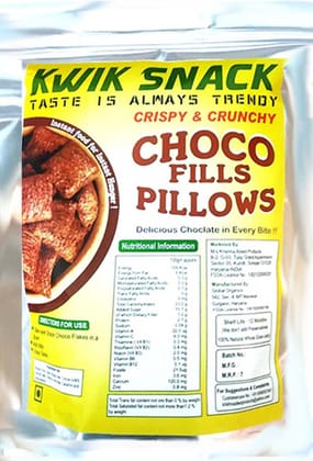 KWIK SNACK CHOCO FILL PILLOWS-100 GM KWIK SNACK CHOCO FILL PILLOWS-100 GM