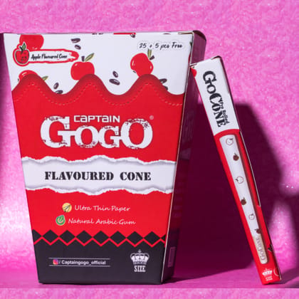 Captain GoGo Pack of 30 Apple Flavour Pre-rolled cones Captain GoGo Pack of 30 Apple Flavour Pre-rolled cones