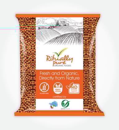 Ritually Pure 100% Organic | Dry & Unpolished Pulses |Kala Chana| 500 Gm Pack
