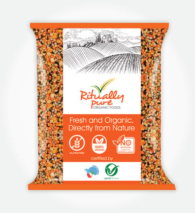 Ritually Pure 100% Organic | Dry & Unpolished Pulses | Mix Dal | 500 Gm Pack Ritually Pure 100% Organic | Dry & Unpolished Pulses | Mix Dal | 500 Gm Pack