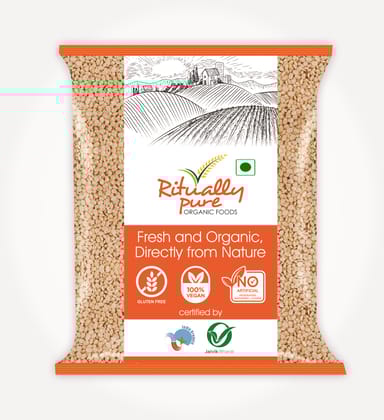 Ritually Pure 100% Organic | Dry & Unpolished Pulses | Urad Mogar | urad dhuli dal | 500 Gm Pack