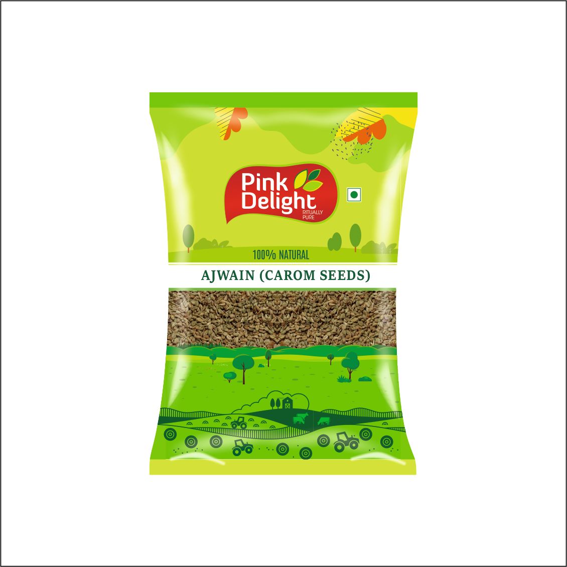 Pink Delight Spices | Ajwain (Carom seeds) | Natural & Organic Whole Spices |1 Kg Pack