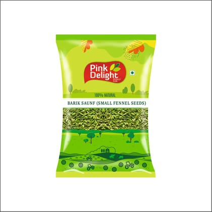 Pink Delight Spices | Saunf Baarik (Lucknowi Fennel seeds | Natural & Organic Whole Spices | 500 Gm Pack Pink Delight Spices | Saunf Baarik (Lucknowi Fennel seeds | Natural & Organic Whole Spices | 500 Gm Pack