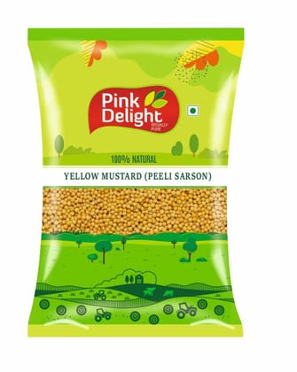 Pink Delight Spices | Sarso Peeli (Yellow Mustard Seed) | Natural & Organic Whole Spices | 500 Gm Pack Pink Delight Spices | Sarso Peeli (Yellow Mustard Seed) | Natural & Organic Whole Spices | 500 Gm Pack