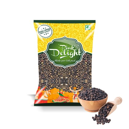 Pink Delight Spices | Kali Mirch (Black Pepper) | Bold Size | Natural & Organic Whole Spices | 200 Gm Pack Pink Delight Spices | Kali Mirch (Black Pepper) | Bold Size | Natural & Organic Whole Spices | 200 Gm Pack