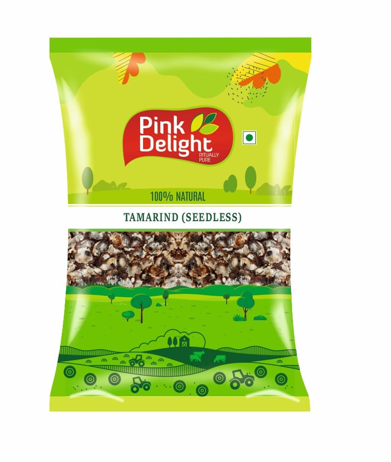 Pink Delight Spices | Imli seedless (Tamarind | Natural & Organic Whole Spices | 500 Gm Pack