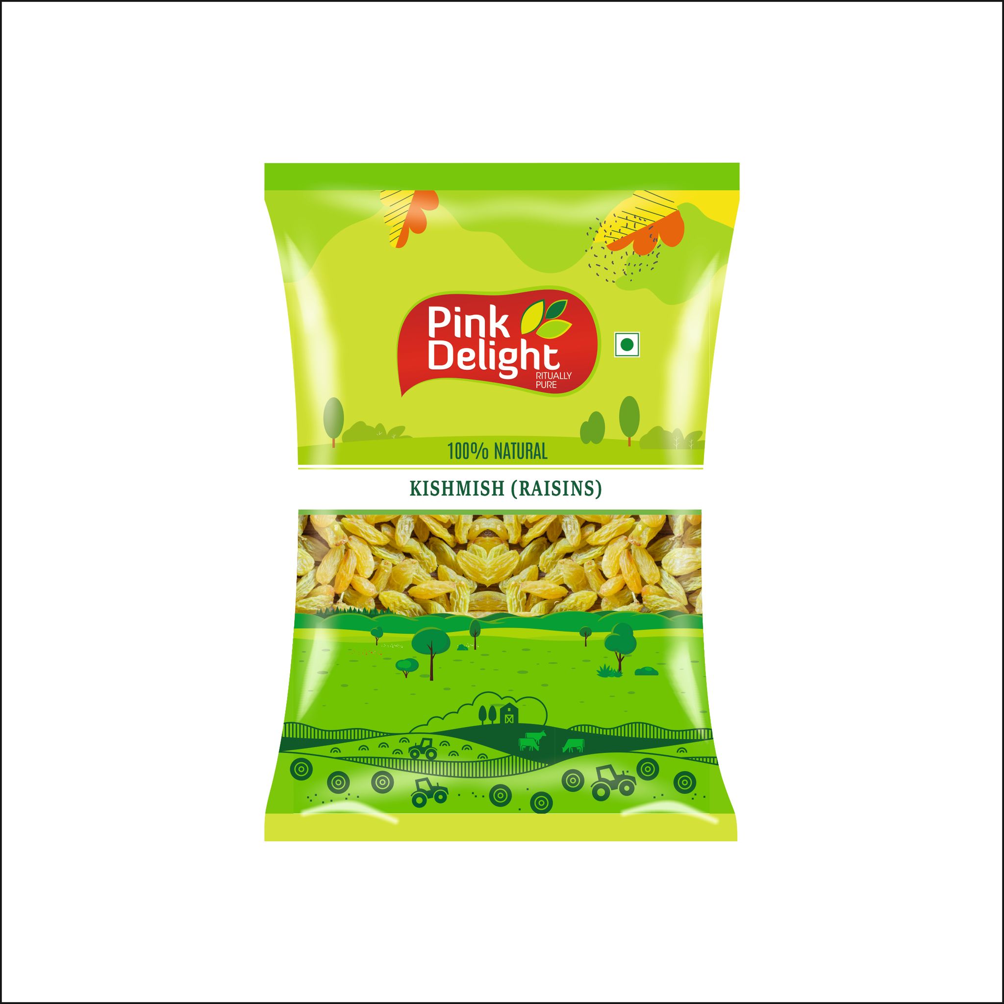 Pink Delight | Kishmish (Raisins) | Natural & Organic Dry Fruilts | 1 Kg Pack