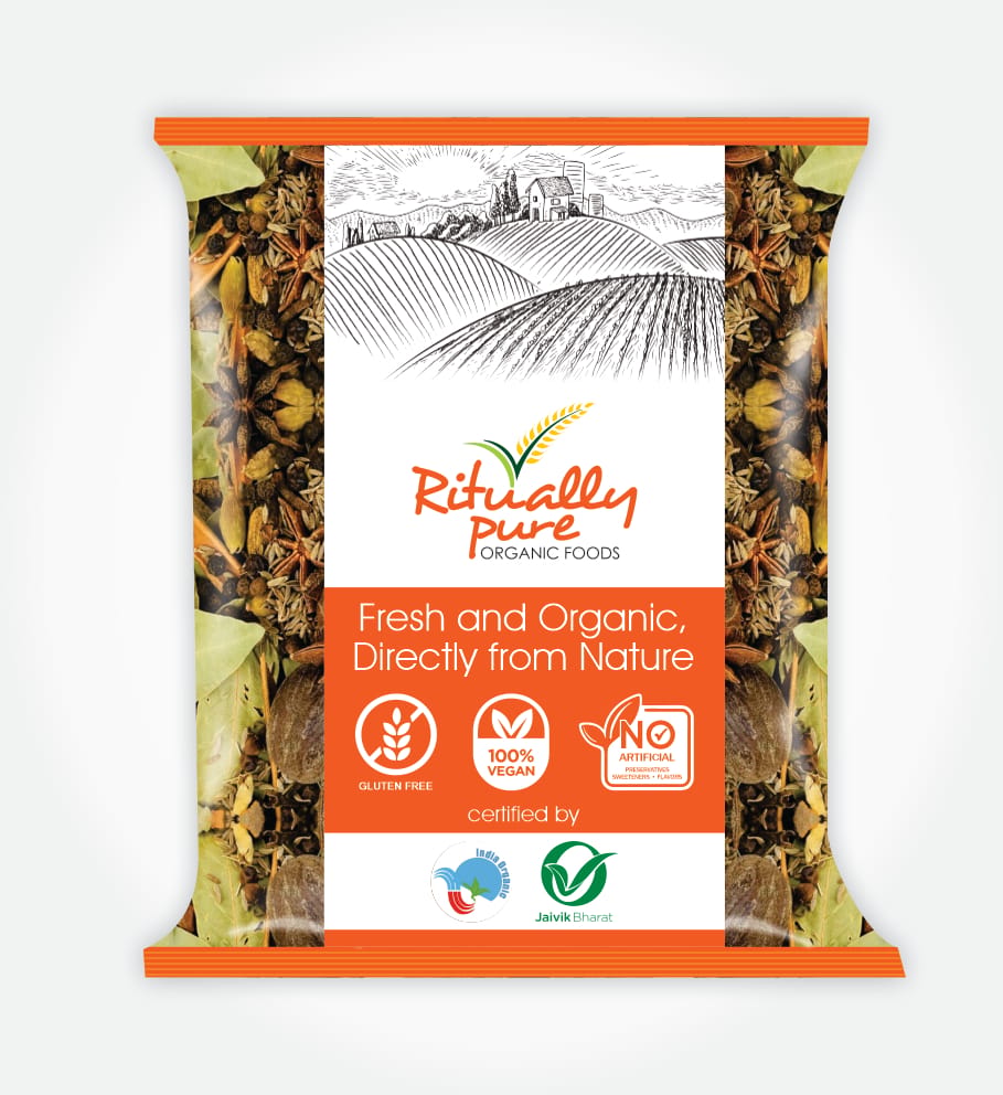 Ritually Pure 100% Organic | Natural Spices | Garam Masala | 100 Gm Pack
