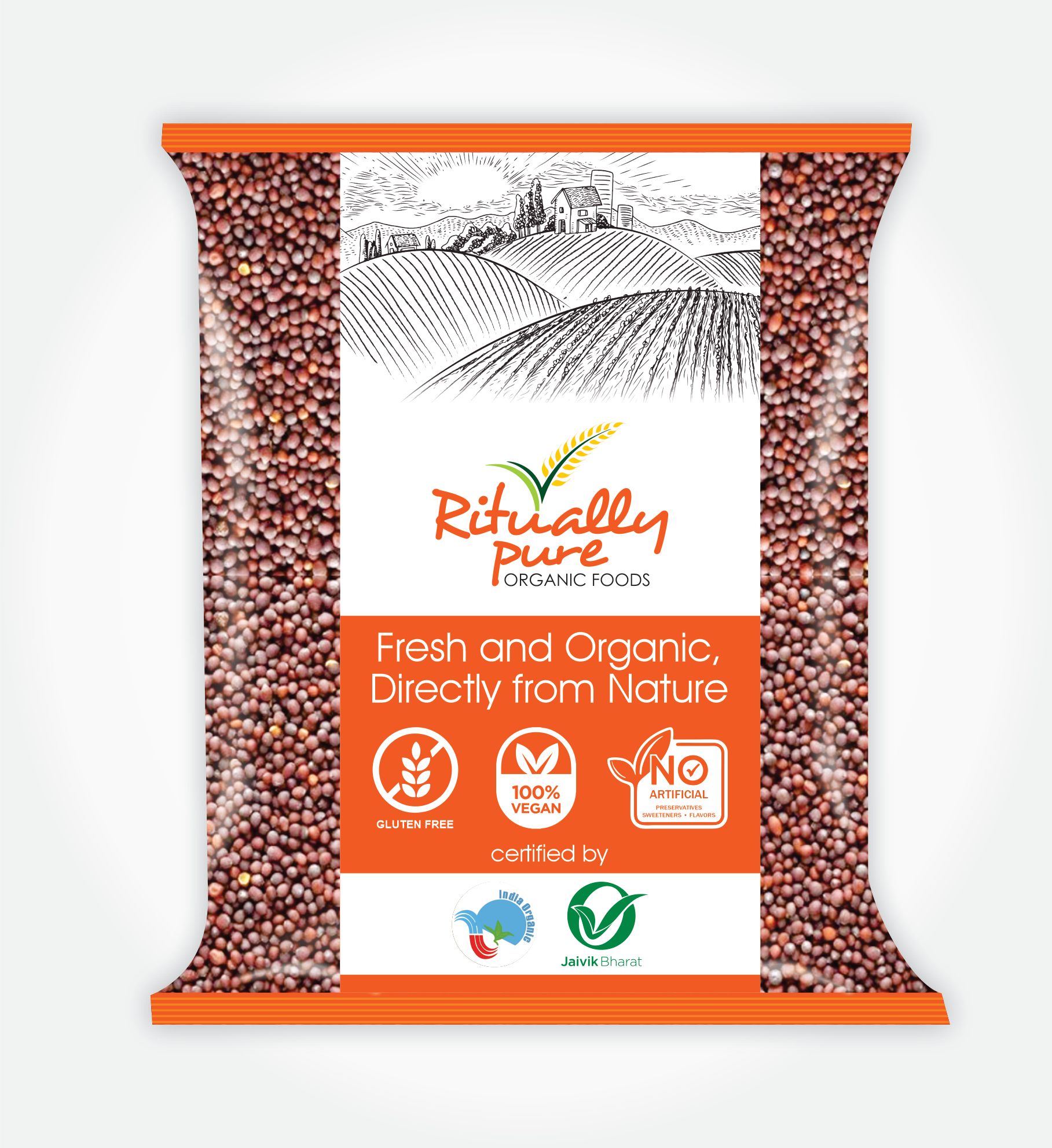 Ritually Pure 100% Organic | Natural Spices | Rai (Mustard Seed) | 100 Gm Pack
