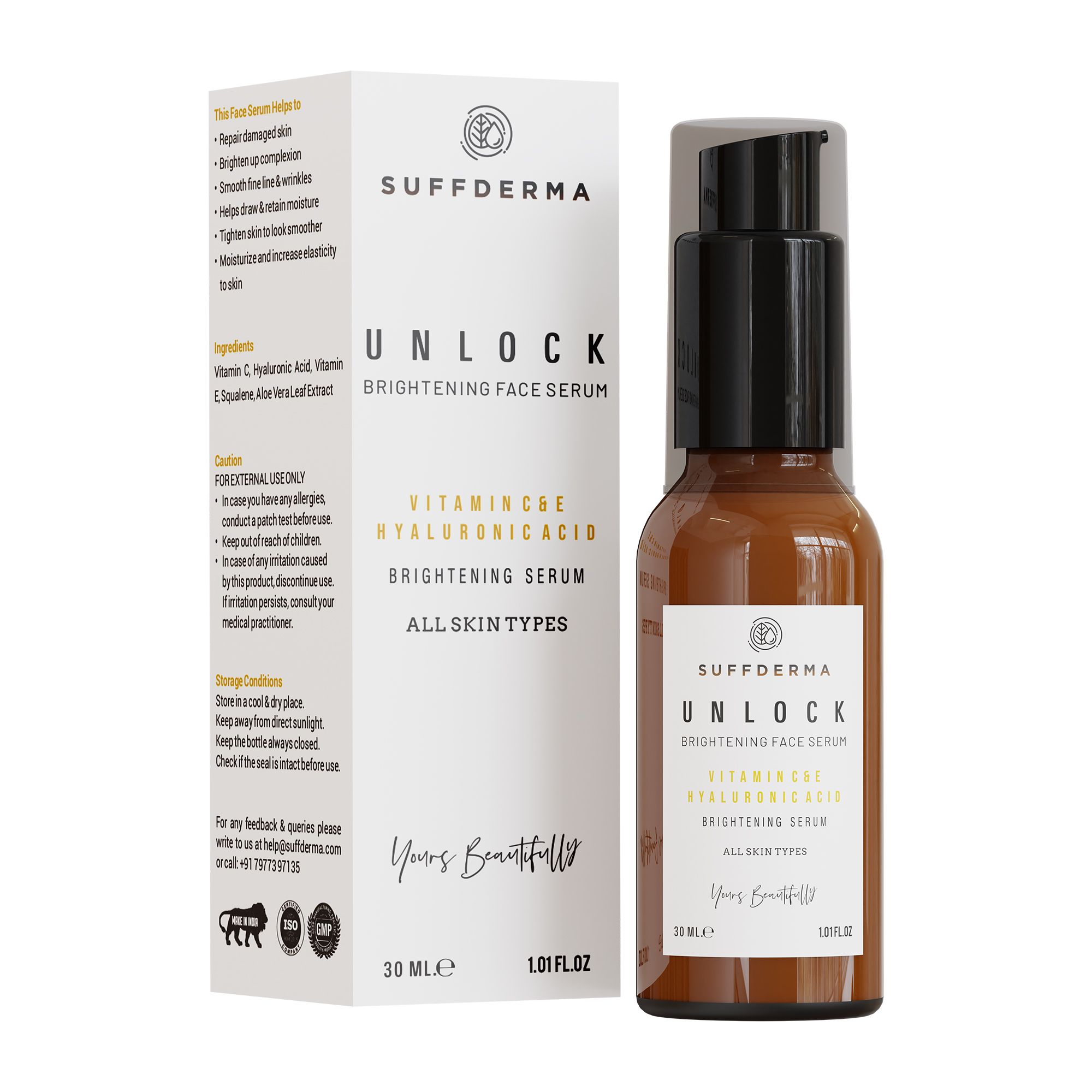 Unlock Brightening Face Serum - 30ml