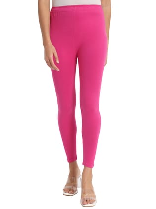 Soft Colors Women's Skinny Fit Ethnic Wear Ankle Length Leggings (Light Purple) Soft Colors Women's Skinny Fit Ethnic Wear Ankle Length Leggings (Light Purple)