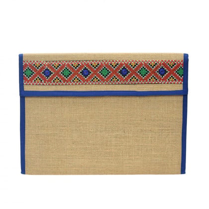 Tribes India Ultramarine Jute File Folder