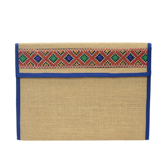 Tribes India Ultramarine Jute File Folder