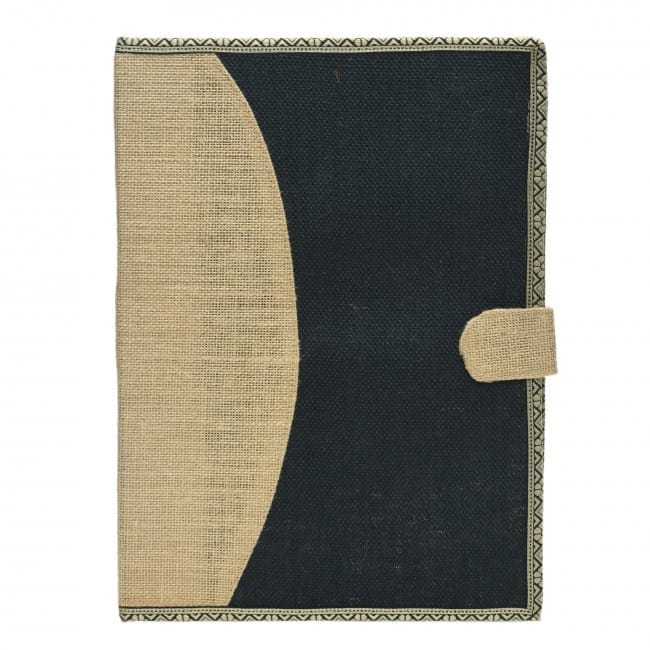 Tribes India Black Jute File Folder