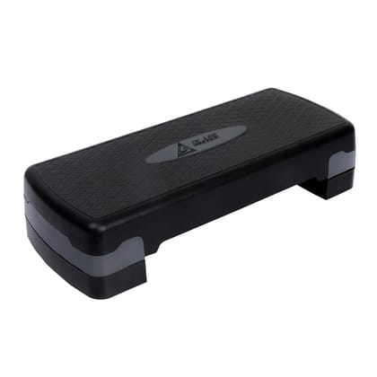 De Jure Fitness Aerobic Stepper, Two Height Level Adjustments - 4 inches and 6 inches, Slip-Resistant & Shock Absorbing Platform for Extra-Durability, Supports Upto 200 KG, (Grey)