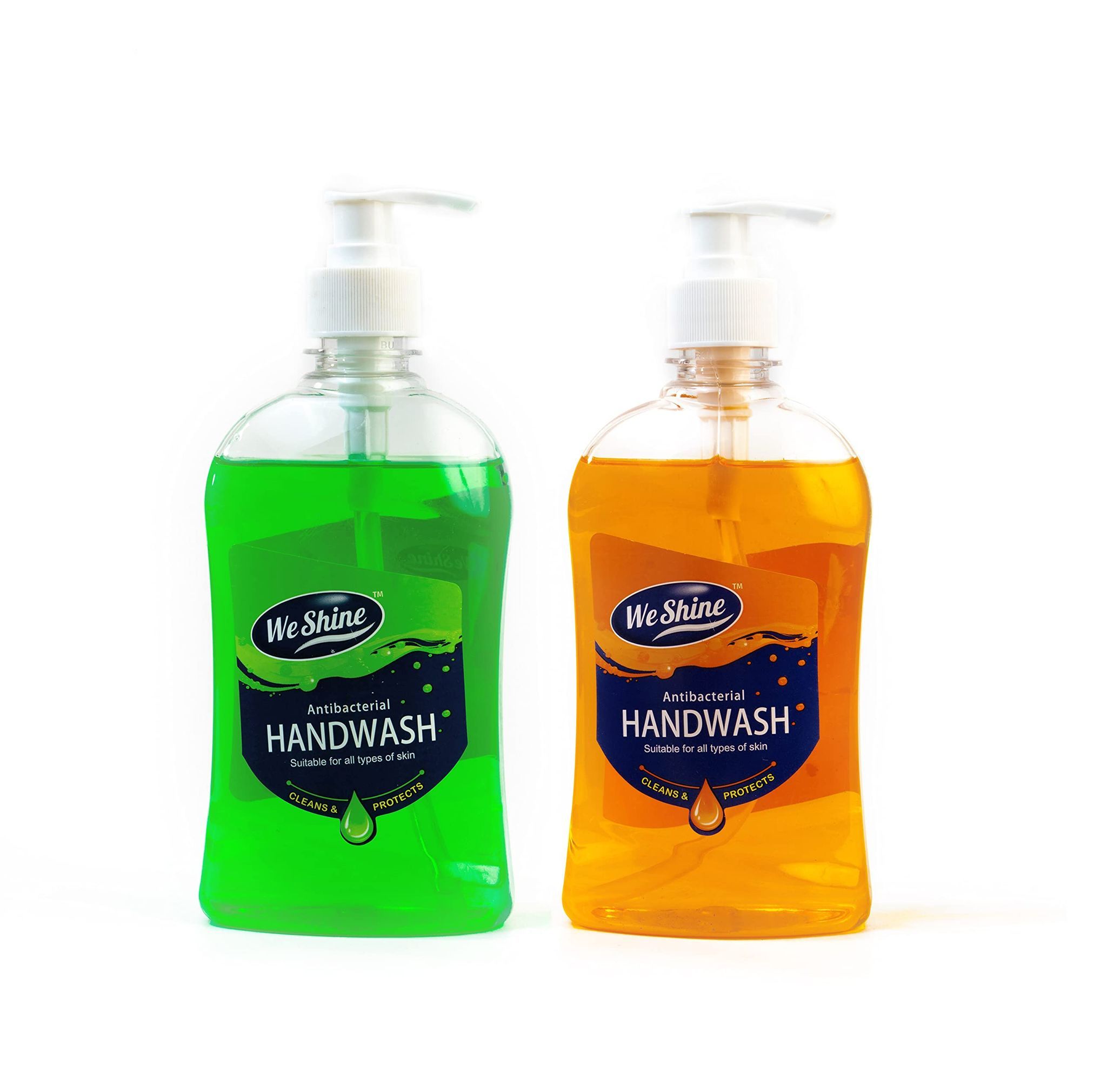 We Shine Germ Protection Hand Wash Liquid Soap Dispenser | Kills 99.99% Germs and Bacteria With Refreshing Fragrance -(500+500 ML)