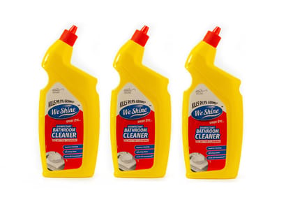 We Shine Disinfectant Bathroom Cleaner Liquid | Kills Germs and Bacteria | Clean Professional Tile, Floor and Ceramic Bathroom Cleaner-(PACK OF 3)