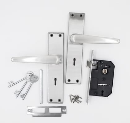 Harrison Phantom-971607 Sleek Stainless Steel 8inch Mortise Door Handle and 65mm Lock piece with CP Matt Finish Door Locks for Main Door, Suitable for Office/Hotel/Home Harrison Phantom-971607 Sleek Stainless Steel 8inch Mortise Door Handle and 65mm Lock piece with CP Matt Finish Door Locks for Main Door, Suitable for Office/Hotel/Home