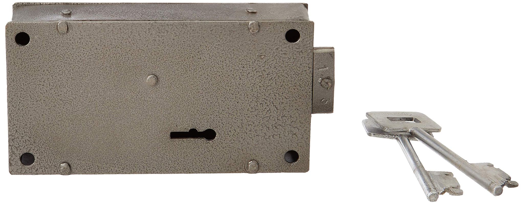 Harrison H-0252 Iron Three Lever Side Shutter Lock piece (Silver)